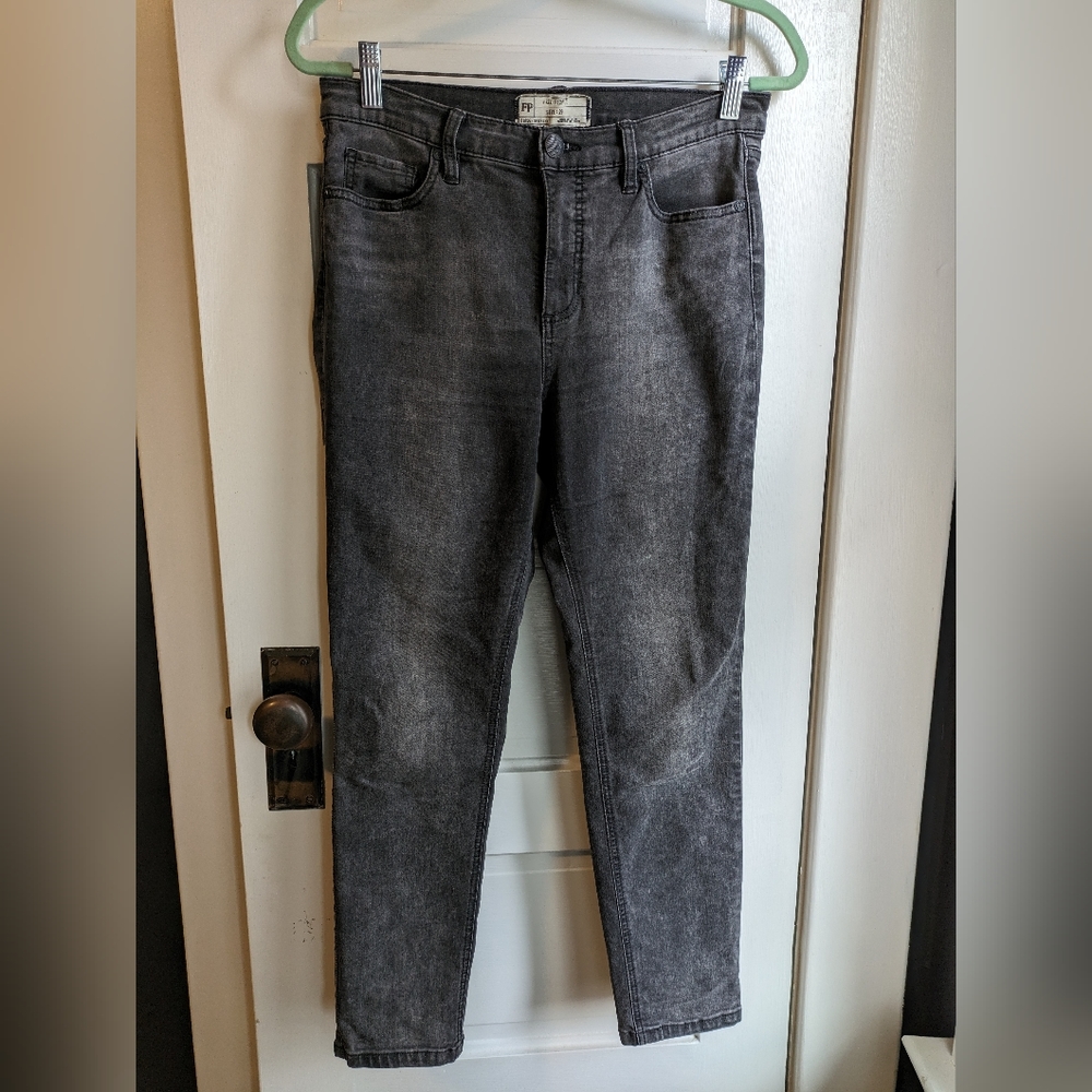 Free People Charcoal Black Jeans